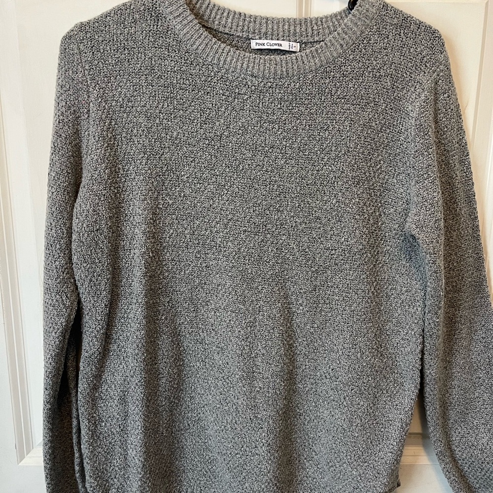 Pink Clover Heathered Knit Pullover